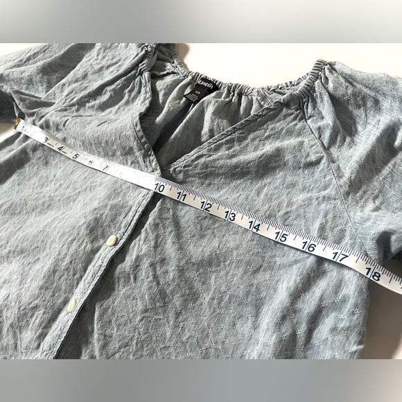 Joe Fresh 3/4 Sleeve Button Down Cotton Blouse Size S - Picture 5 of 8